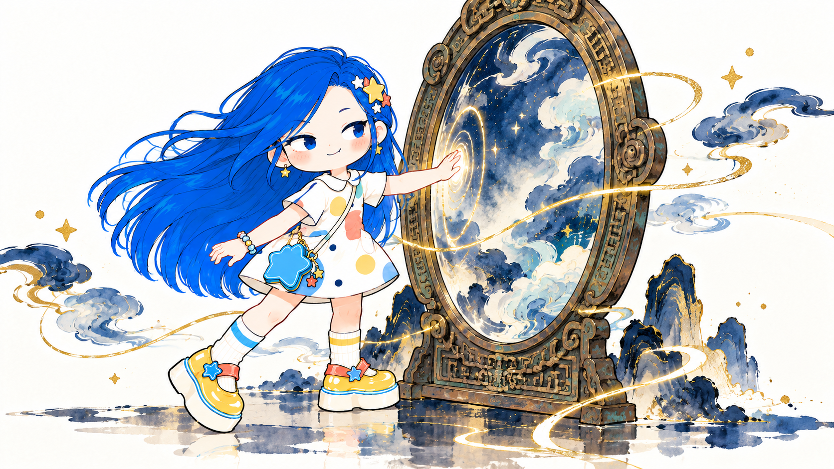 揽星触碰山海经世界的青铜镜入口